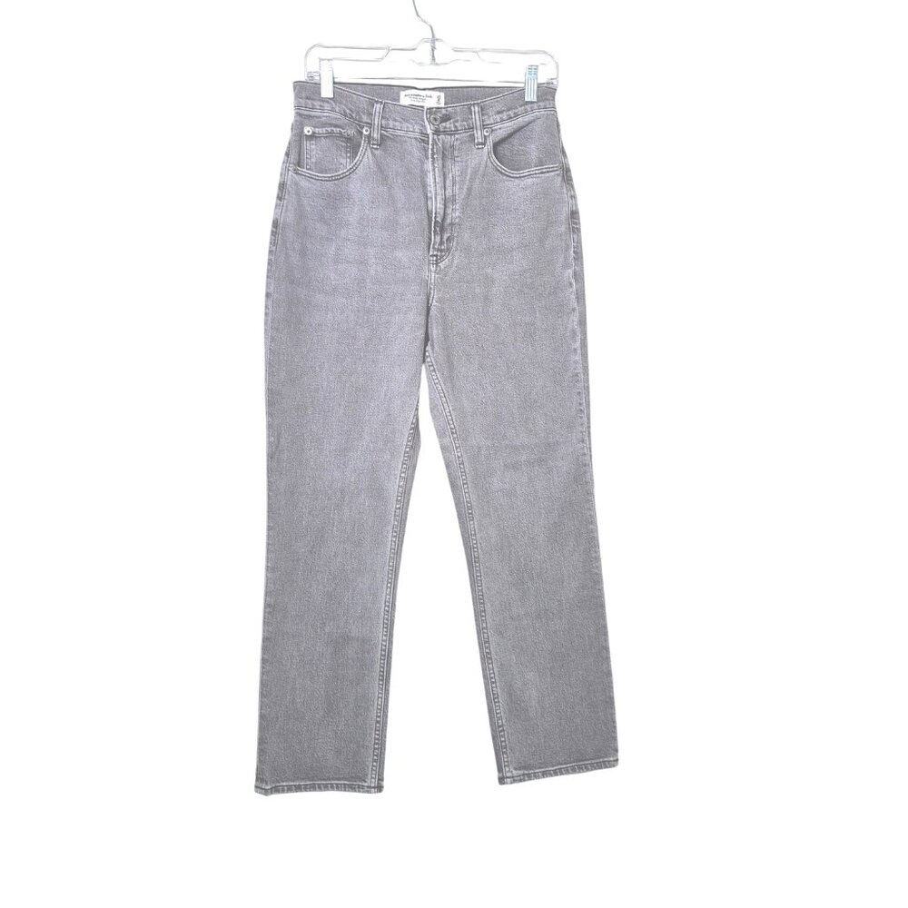 Abercrombie & Fitch Curve Love Jeans Size 28 Ultra High Rise 90's Straight Leg - Picture 2 of 8